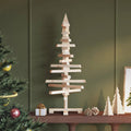 Weihnachtsbaum Holz zum Schmücken 90 cm Massivholz Kiefer