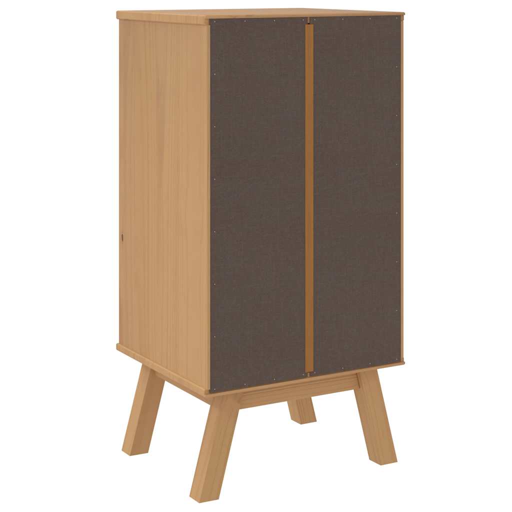 Nachttisch OLDEN Weiß und Braun Massivholz Kiefer