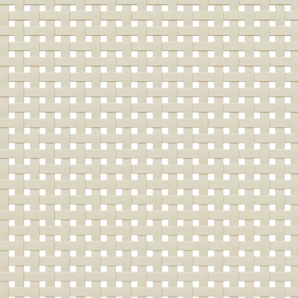 Nachttisch SENJA Rattan-Look Weiß 40x35x65 cm Massivholz Kiefer