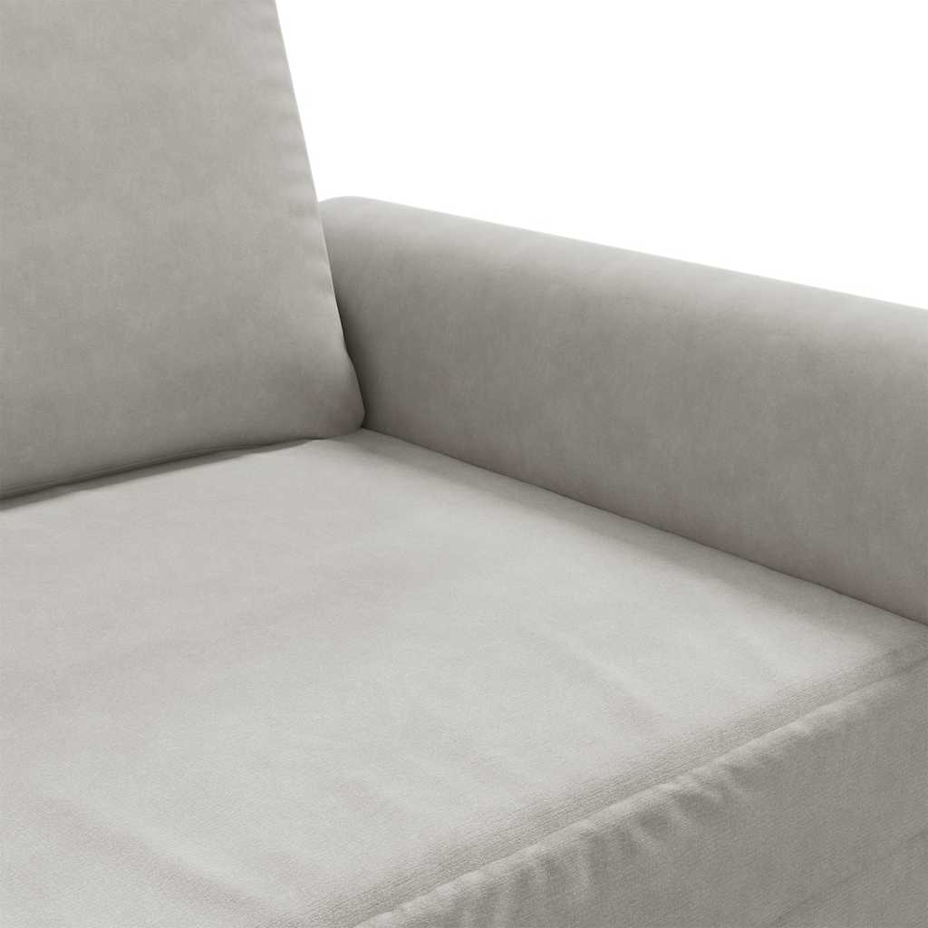 Sessel Hellgrau 60 cm Samt