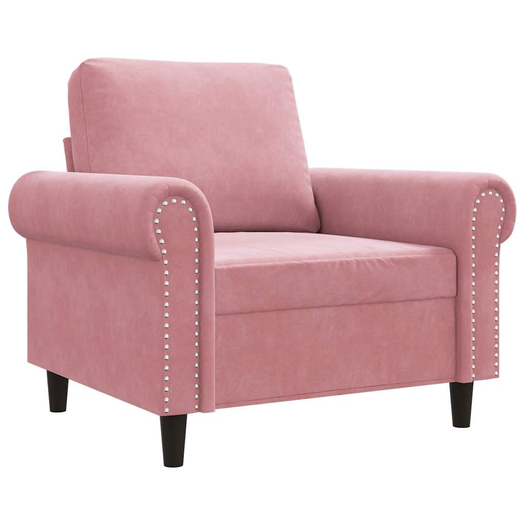 Sessel Rosa 60 cm Samt