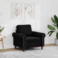 Sessel Schwarz 60 cm Samt