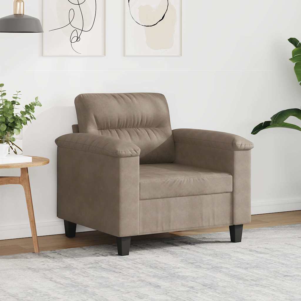 Sessel Taupe 60 cm Mikrofasergewebe