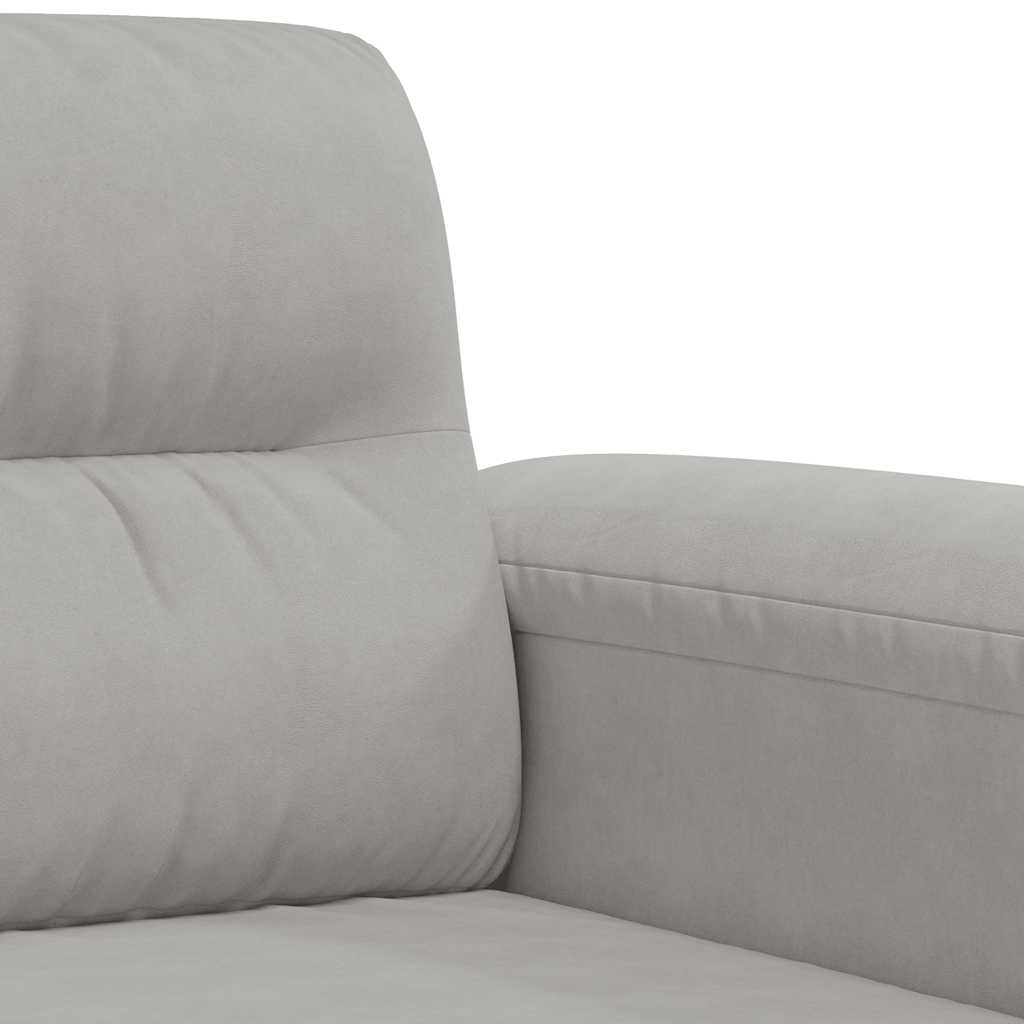 Sessel Hellgrau 60 cm Mikrofasergewebe