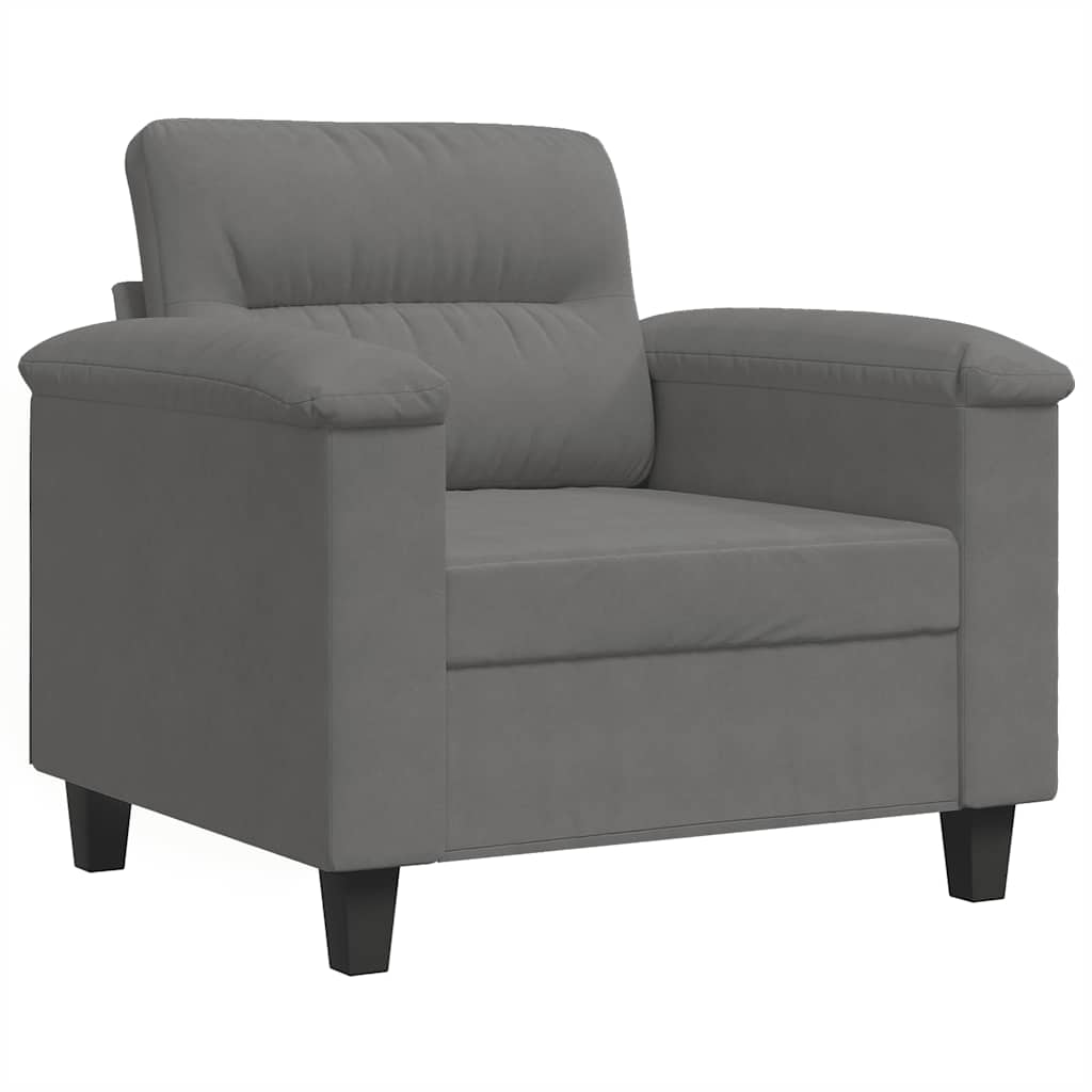 Sessel Dunkelgrau 60 cm Mikrofasergewebe