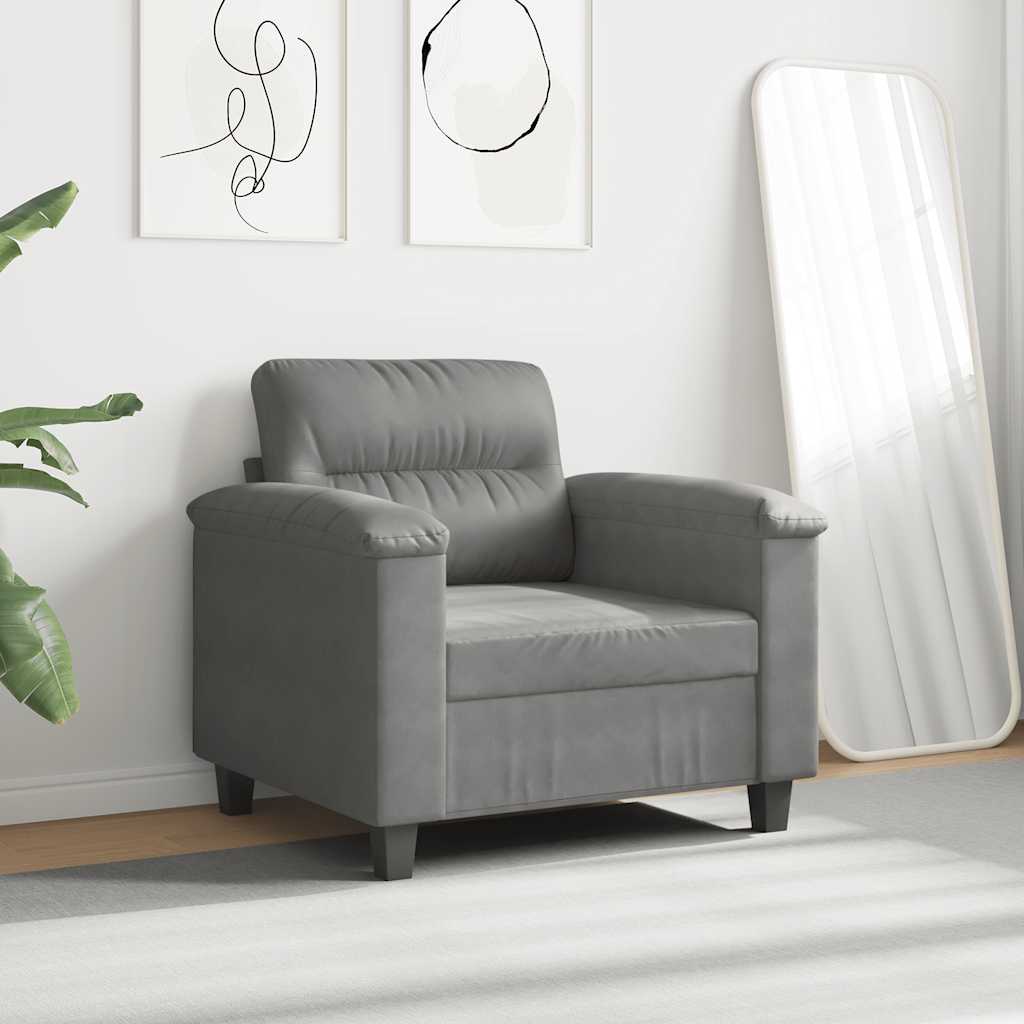 Sessel Dunkelgrau 60 cm Mikrofasergewebe