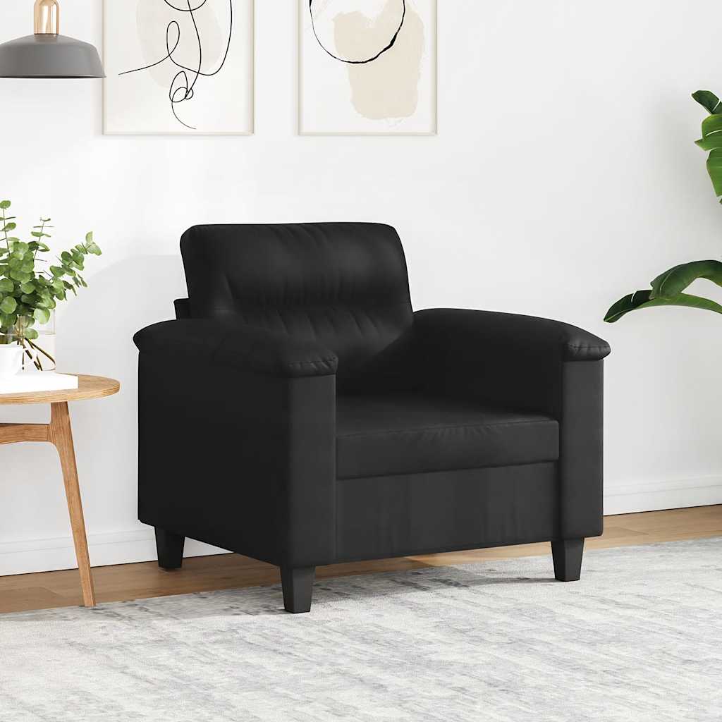Sessel Schwarz 60 cm Mikrofasergewebe