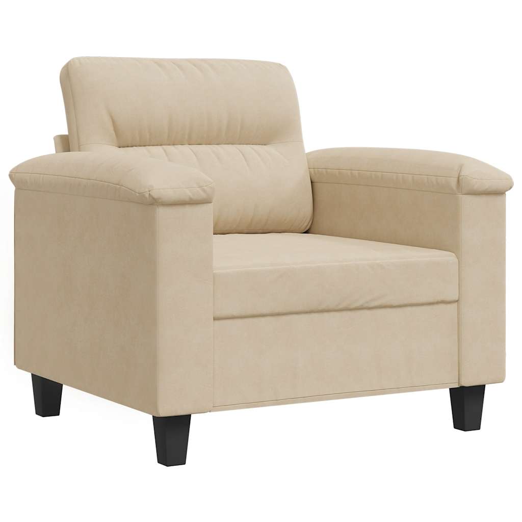Sessel Creme 60 cm Mikrofasergewebe