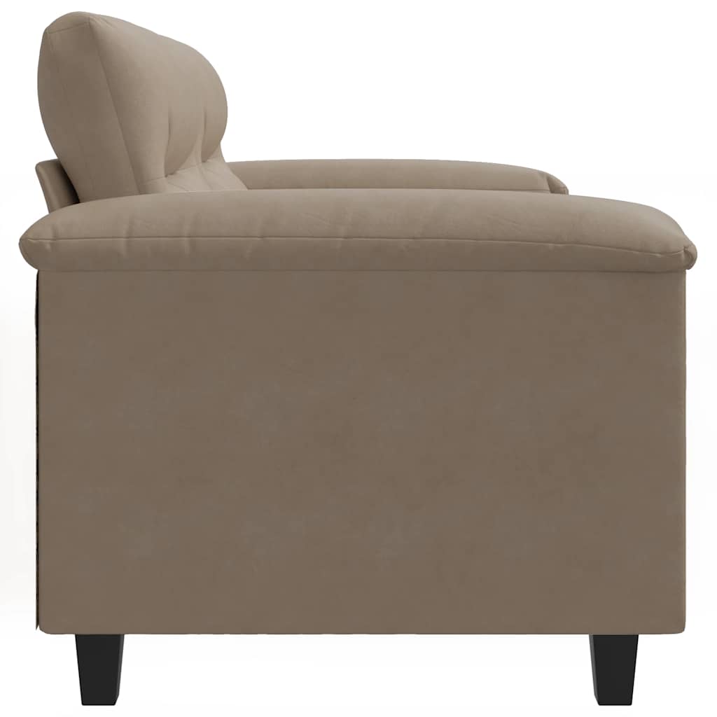 2-Sitzer-Sofa Taupe 120 cm Mikrofasergewebe