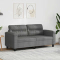 2-Sitzer-Sofa Dunkelgrau 140 cm Mikrofasergewebe