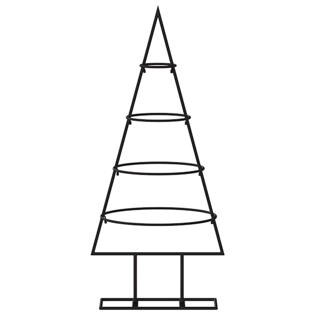 Metall-Weihnachtsbaum Deko Schwarz 60 cm