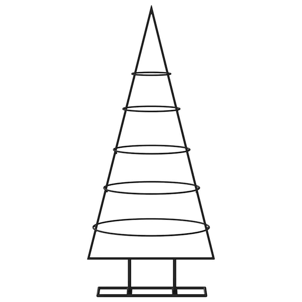 Metall-Weihnachtsbaum für Dekorationen Schwarz 90 cm