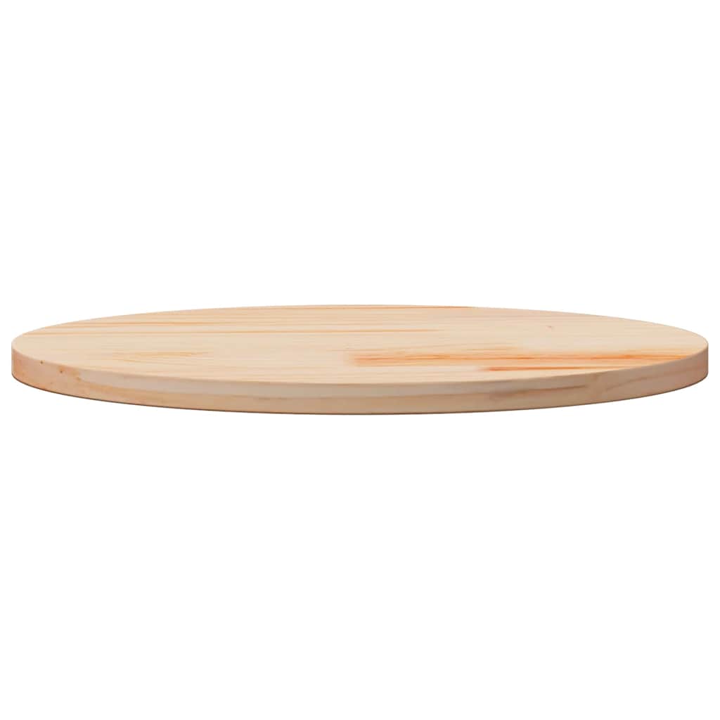 Tischplatte Rund Ø70x3 cm Massivholz Kiefer