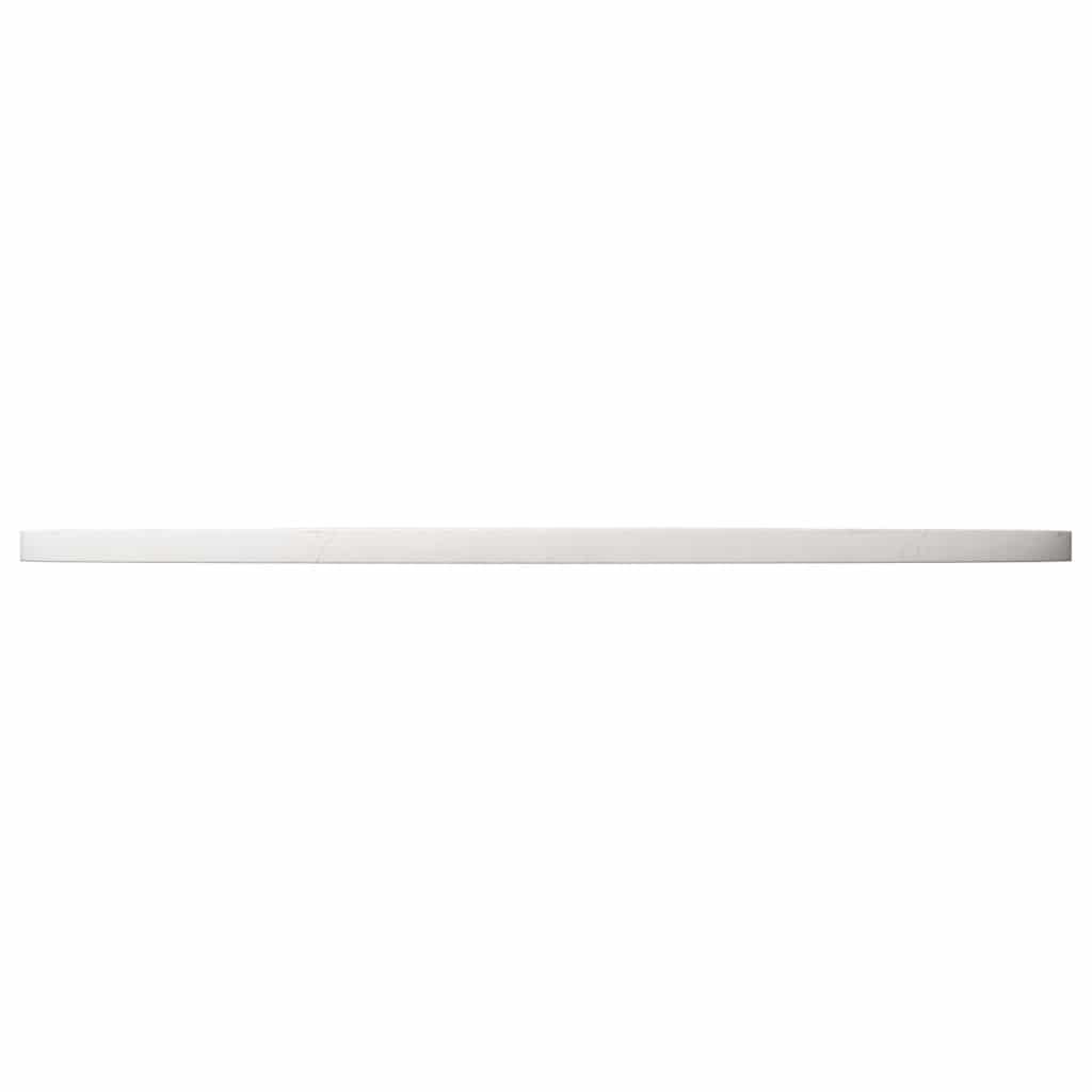 Tischplatte Rund Weiß Ø80x3 cm Massivholz Kiefer