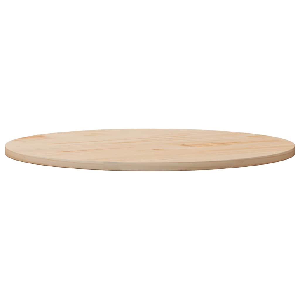 Tischplatte Rund Ø90x3 cm Massivholz Kiefer