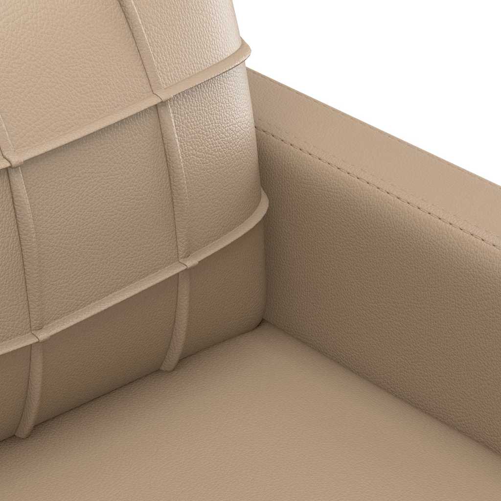 3-Sitzer-Sofa Cappuccino-Braun 180 cm Kunstleder