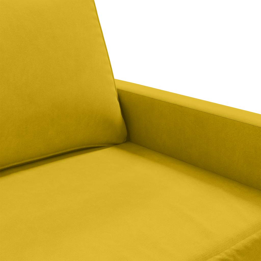 3-Sitzer-Sofa Gelb 180 cm Samt