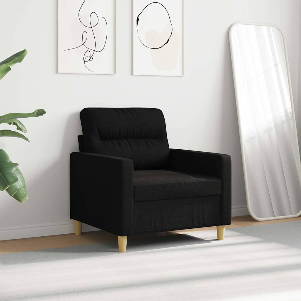 Sofasessel Schwarz 60 cm Stoff