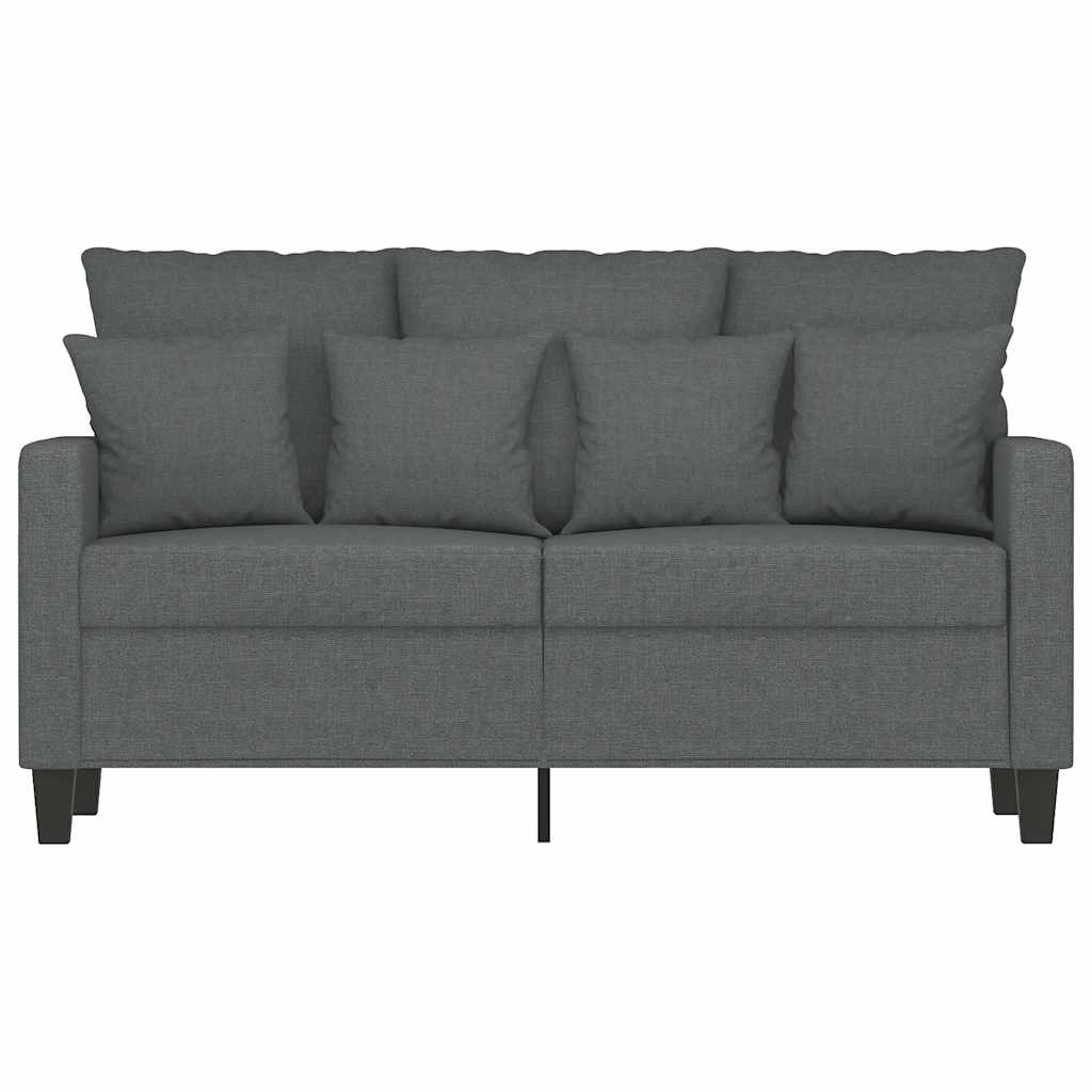 2-Sitzer-Sofa Dunkelgrau 120 cm Stoff