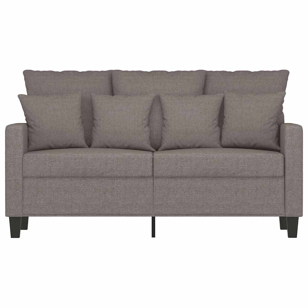 2-Sitzer-Sofa Taupe 120 cm Stoff