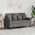 2-Sitzer-Sofa Taupe 120 cm Stoff