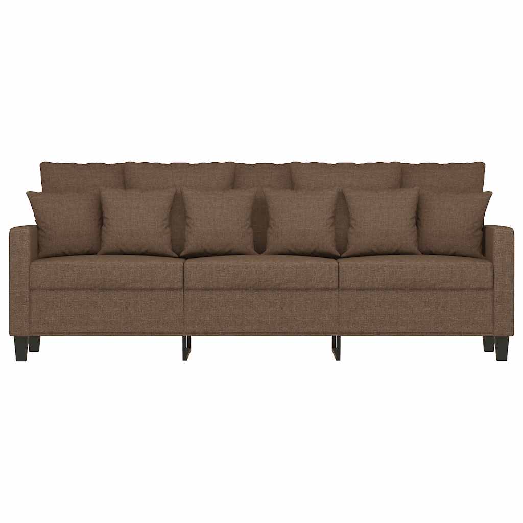 3-Sitzer-Sofa Braun 180 cm Stoff