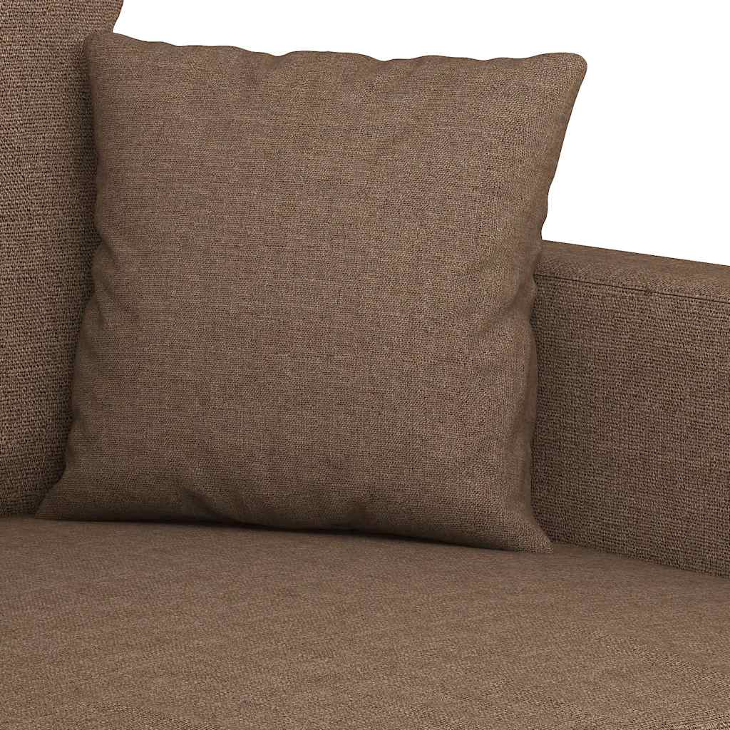 3-Sitzer-Sofa Braun 180 cm Stoff