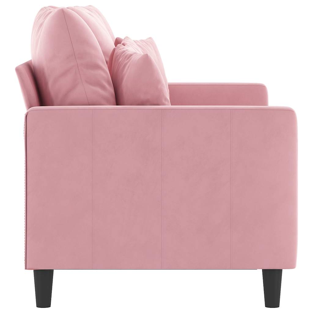 2-Sitzer-Sofa Rosa 120 cm Samt