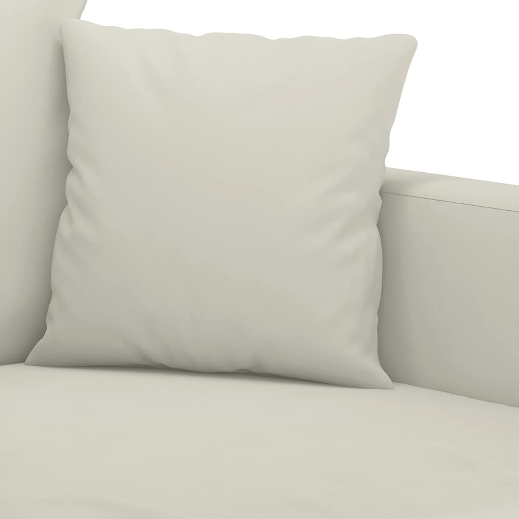 2-Sitzer-Sofa Creme 120 cm Samt