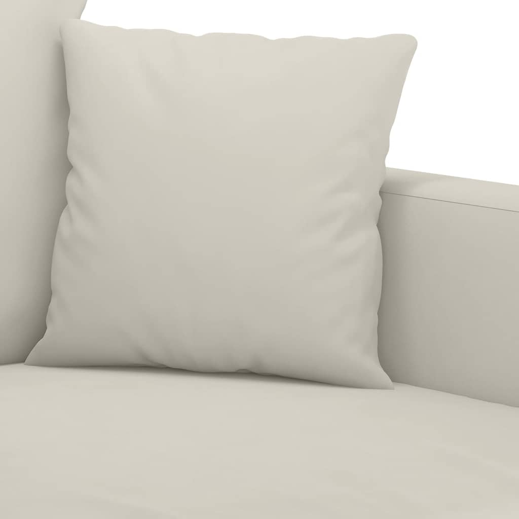 3-Sitzer-Sofa Creme 180 cm Samt