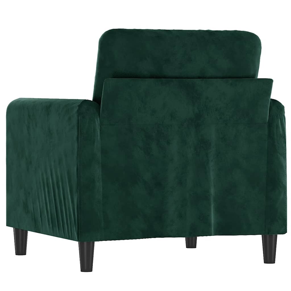 Sessel Dunkelgrün 60 cm Samt