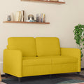 2-Sitzer-Sofa Gelb 120 cm Samt
