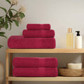 Waschtücher FROGN 10 Stk. Bordeaux 30x30 cm 360 g/m²