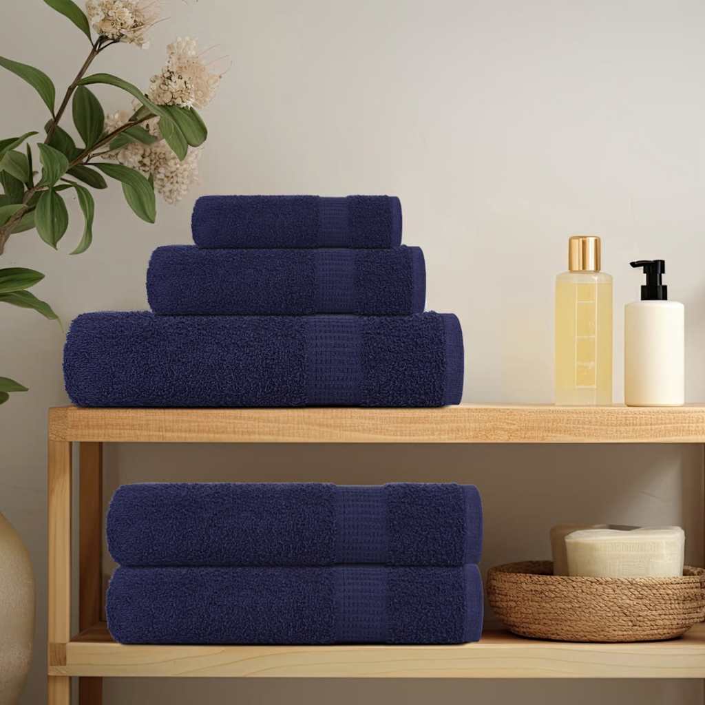 Waschtücher FROGN 10 Stk. Marineblau 30x30 cm 360 g/m²