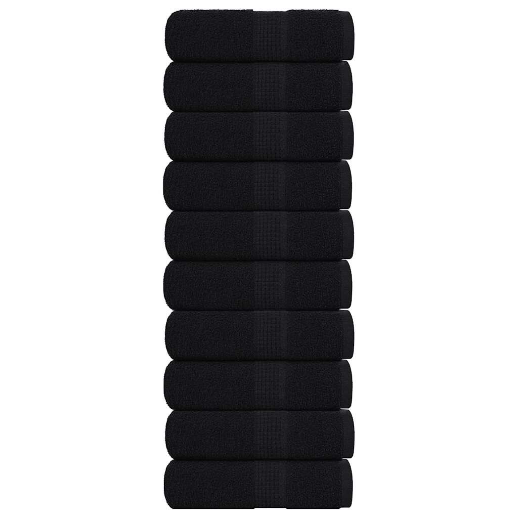 Waschtücher FROGN 10 Stk. Schwarz 30x30 cm 360 g/m²