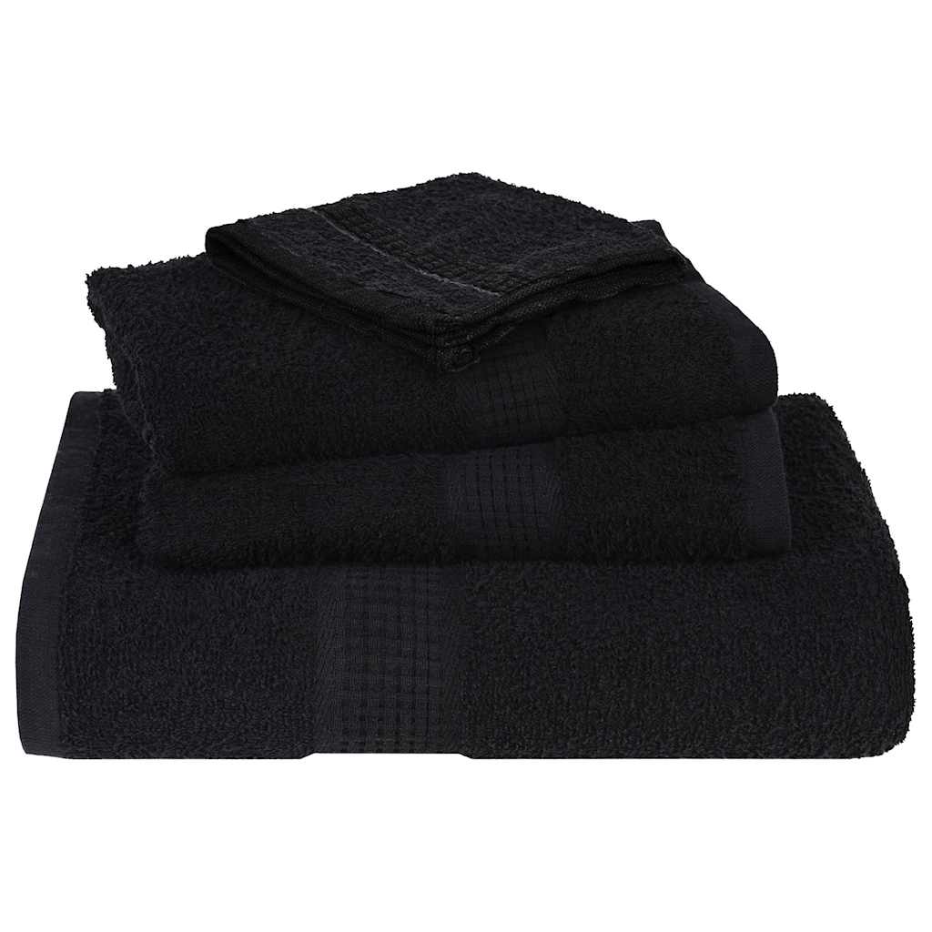 Duschtücher FROGN 4 Stk. Schwarz 70x140 cm 360 g/m²