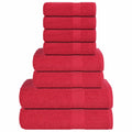 8-tlg. Handtuch-Set FROGN Rot 360 g/m²
