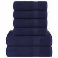 6-tlg. Handtuch-Set FROGN Marineblau 360 g/m²