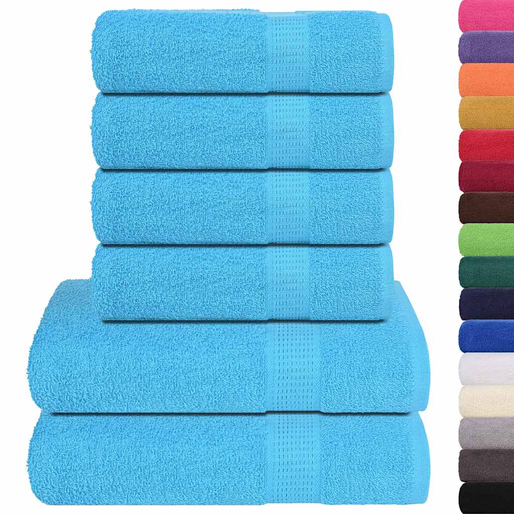 6-tlg. Handtuch-Set FROGN Türkis 360 g/m²