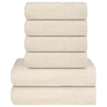 6-tlg. Handtuch-Set FROGN Creme 360 g/m²