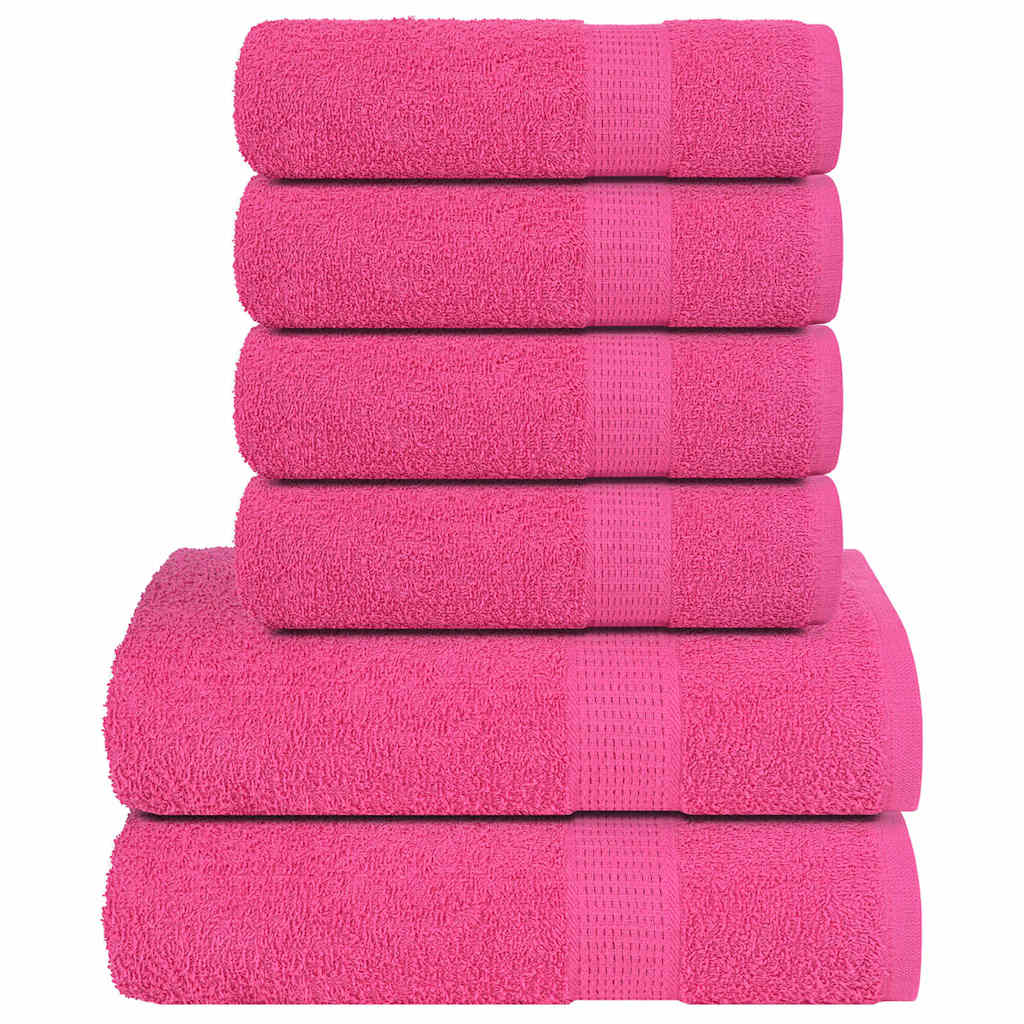 6-tlg. Handtuch-Set FROGN Rosa 360 g/m²