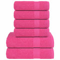6-tlg. Handtuch-Set FROGN Rosa 360 g/m²