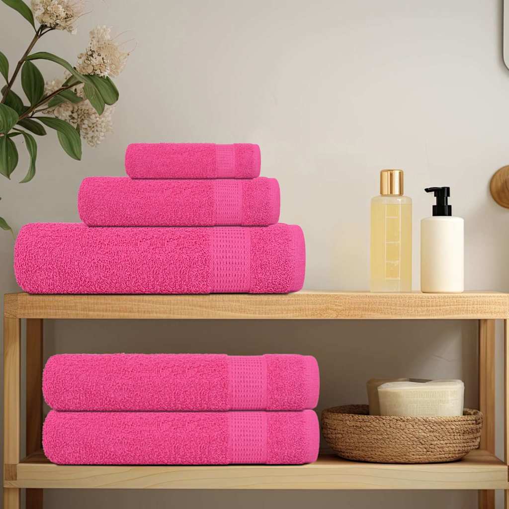 6-tlg. Handtuch-Set FROGN Rosa 360 g/m²