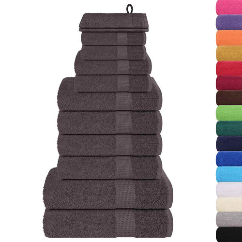 12-tlg. Handtuch-Set FROGN Anthrazit 360 g/m²