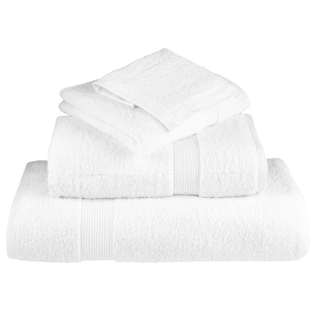 Premium-Waschtücher SOLUND 50 Stk. Weiß 30x30 cm 600 g/m²