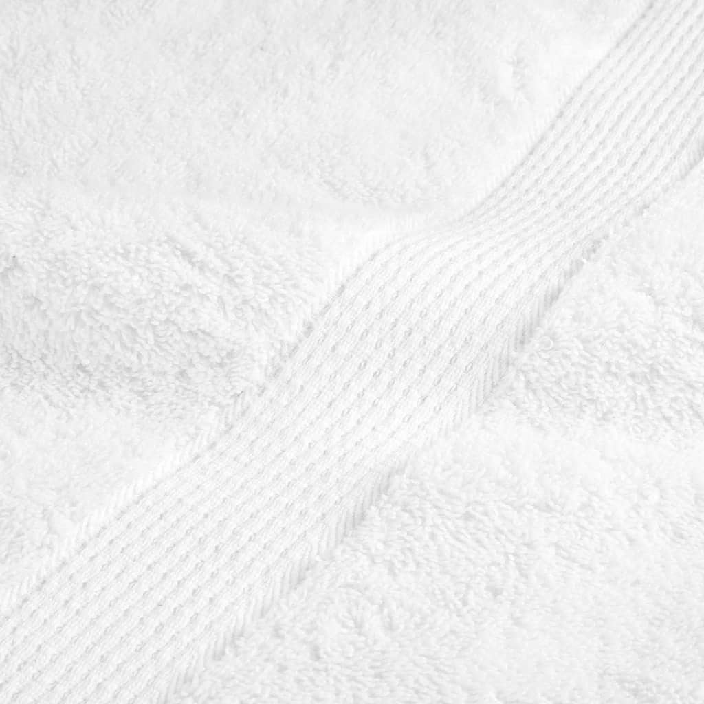 Premium Gästetücher SOLUND 10 Stk. Weiß 30x50 cm 600 g/m²