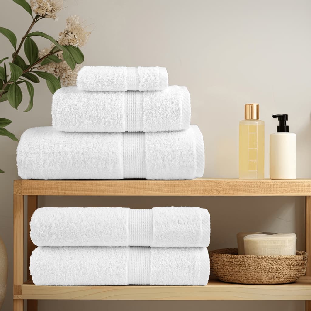 Premium Handtücher SOLUND 50 Stk. Weiß 50x100 cm 600 g/m²