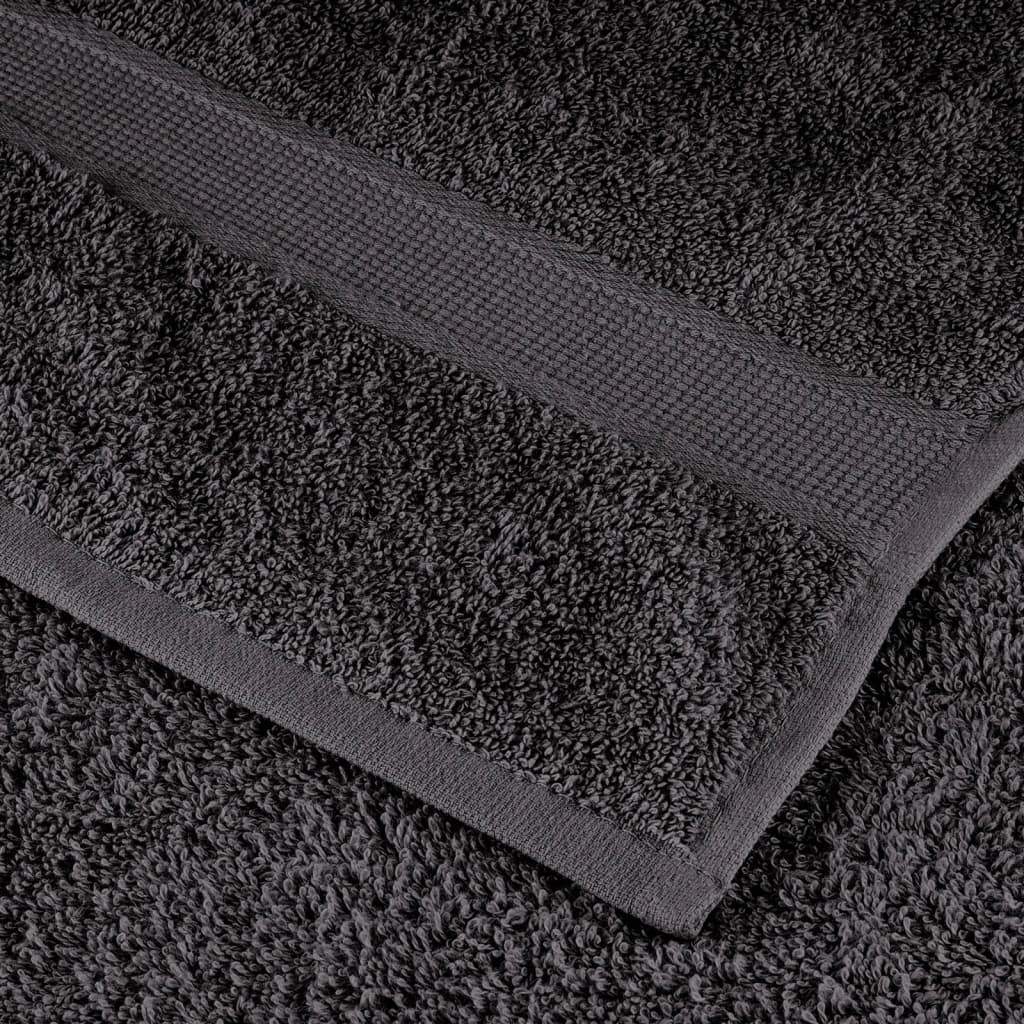 Premium Handtücher SOLUND 2 Stk. Anthrazit 50x100 cm 600 g/m²