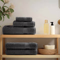 Premium Duschtücher SOLUND 2 Stk. Anthrazit 70x140 cm 600 g/m²