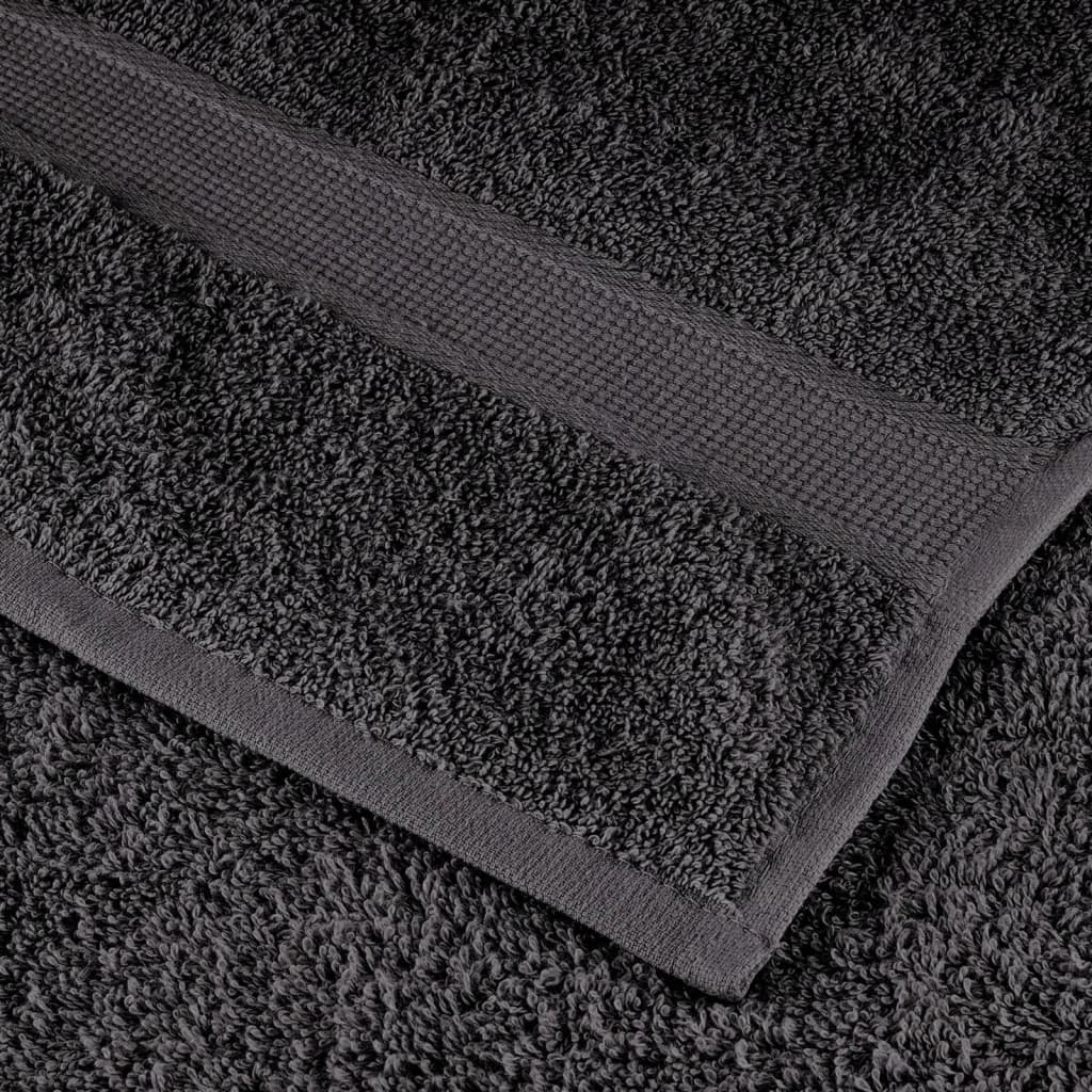 Premium Duschtücher SOLUND 4 Stk. Anthrazit 70x140 cm 600 g/m²